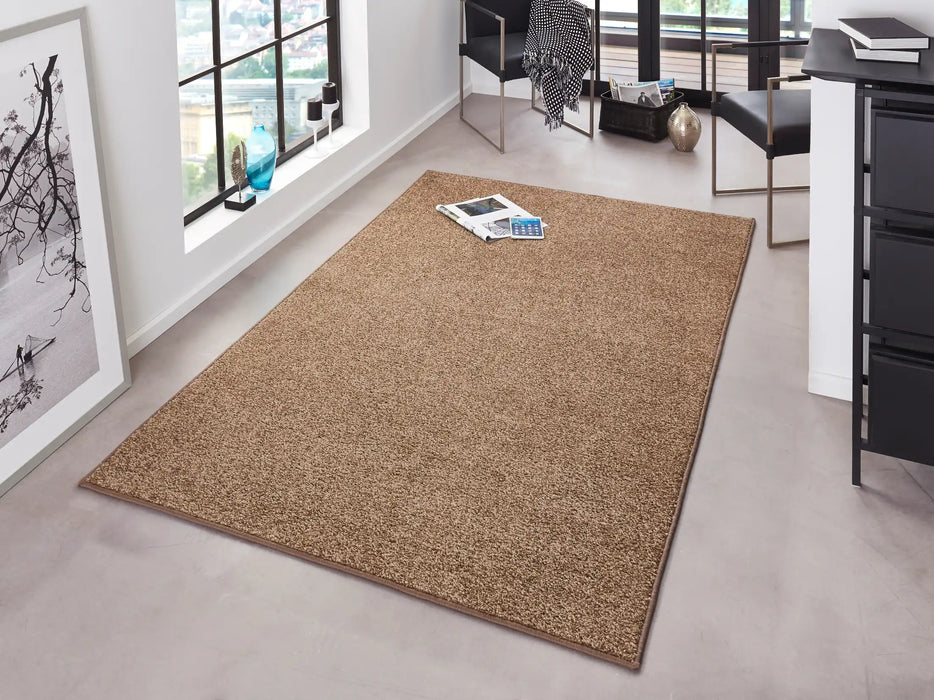 Hanse Home pure 102614 brown Beige Living Room Rug.