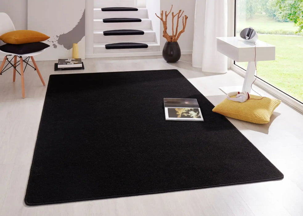 Hanse Home fancy black Black Living Room Rug.