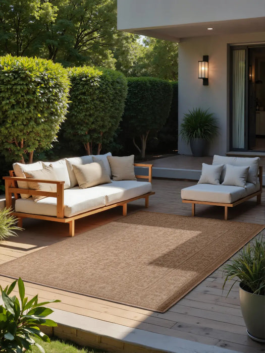 Duet 106250 Jute White Indoor / Outdoor Reversible
