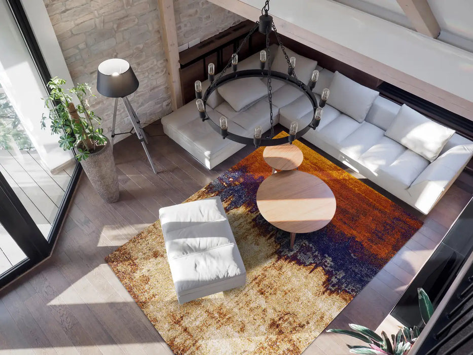 Asiatic nova nv04 orange multi Multicoloured, Orange Living Room Rug.