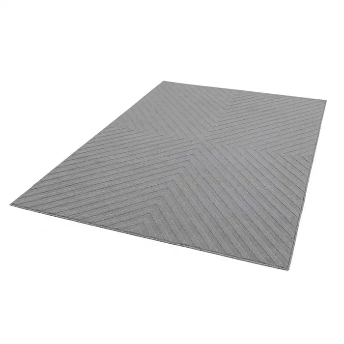 Asiatic antibes an07 light grey arrow Grey Living Room Geometric Rug.