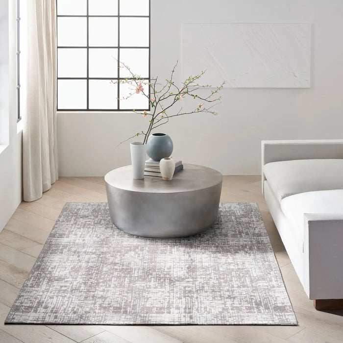 Calvin Klein ck015 safi sfr02 grey ivory Grey Living Room Rug.
