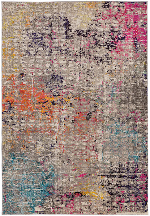Asiatic colores modern rugs col 13 Multicoloured Living Room Rug.