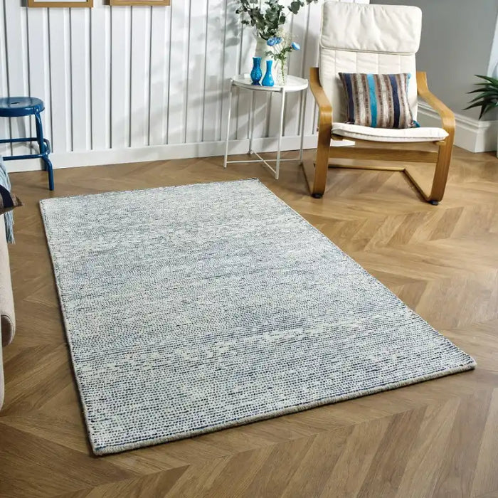 Oriental Weavers milano blue Blue Living Room Wool Rug.
