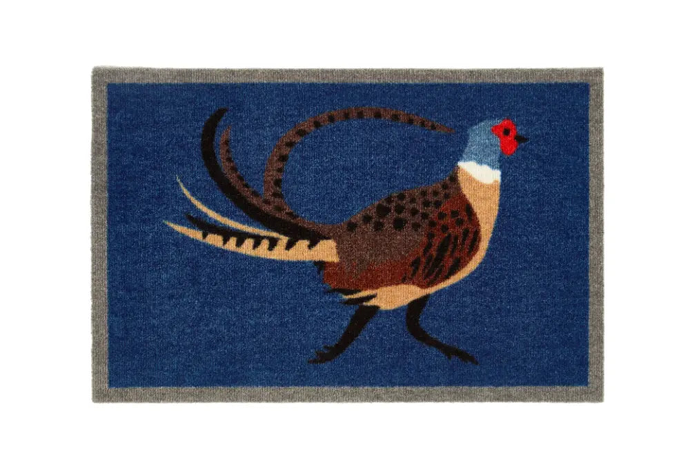 My Mat Nylon Indoor Pattern My Pheasant Blue