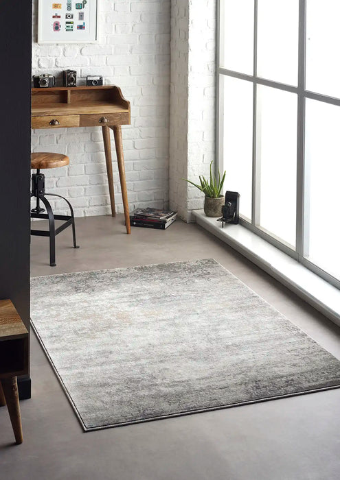 Origins artic poetic reflection Grey Living Room Geometric Rug.