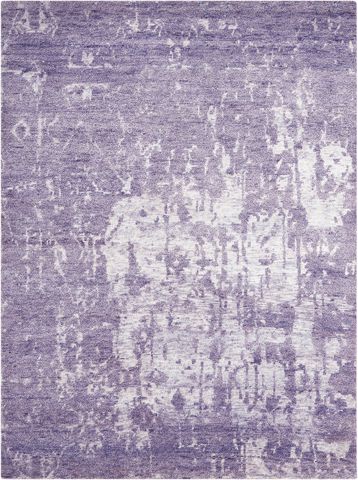 Nourison silk shadows sha10 amethyst Purple Living Room Rug.