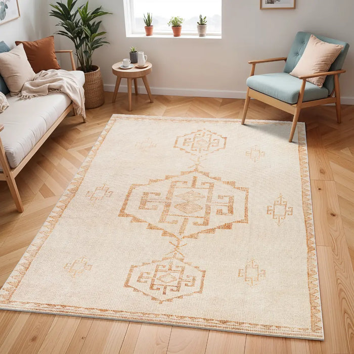 SUMAN Becki Owens x Livabliss Global Berber Apricot/Beige Rug