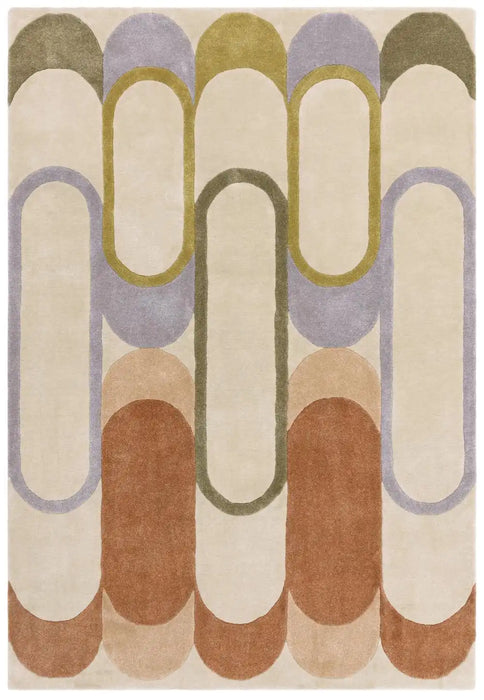 Asiatic romy 09 module pastel Multicoloured Living Room Geometric Rug.