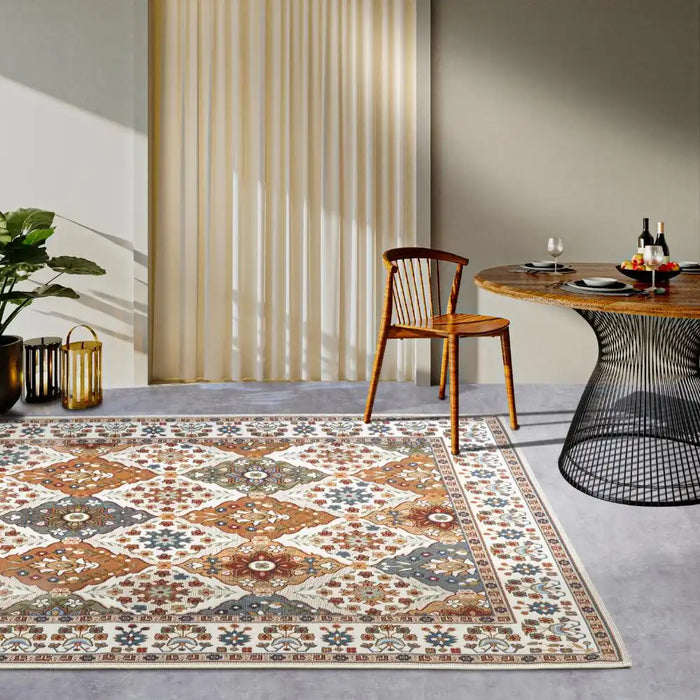 Villeroy and Boch kollektion 1767 106058 cream multicolor Multicoloured Living Room Rug.