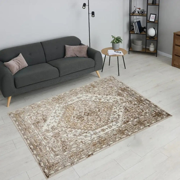 HMC vintage ultimate 552ag cream Ivory, Cream Living Room Rug.