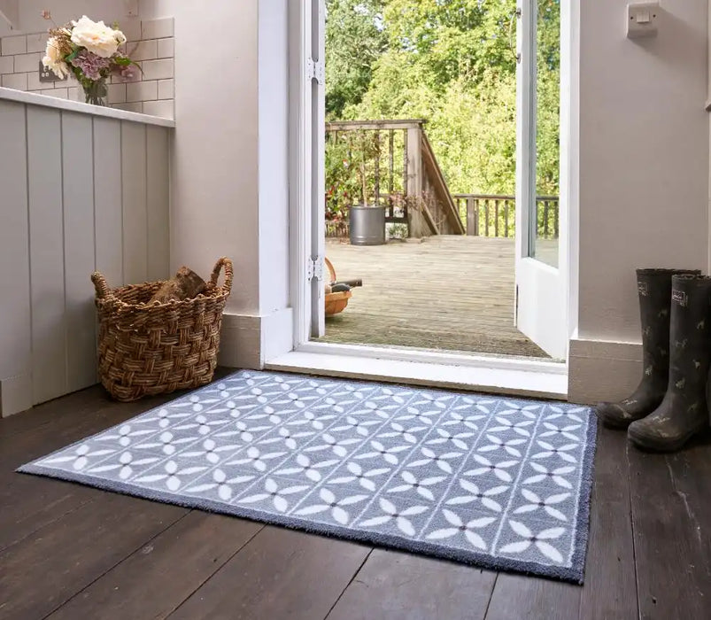 Turtle Mat turtle designs 5 flowerfields grey Grey Kitchen Doormat Rug.