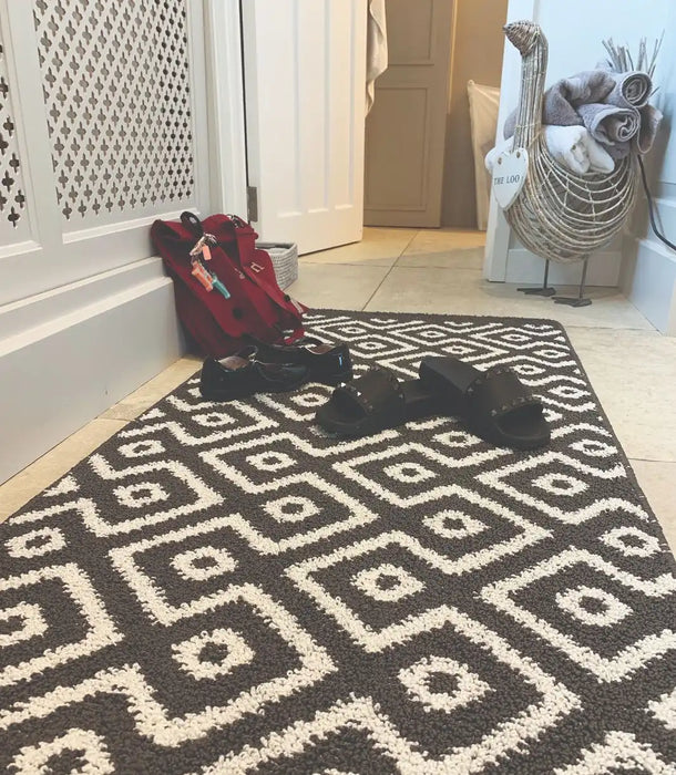 My Mats my mat cosy my stain resistant cosy charcoal Grey Kitchen Washable Rug.