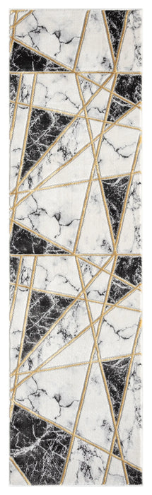 Bianco 0185MA Black Cream Rug