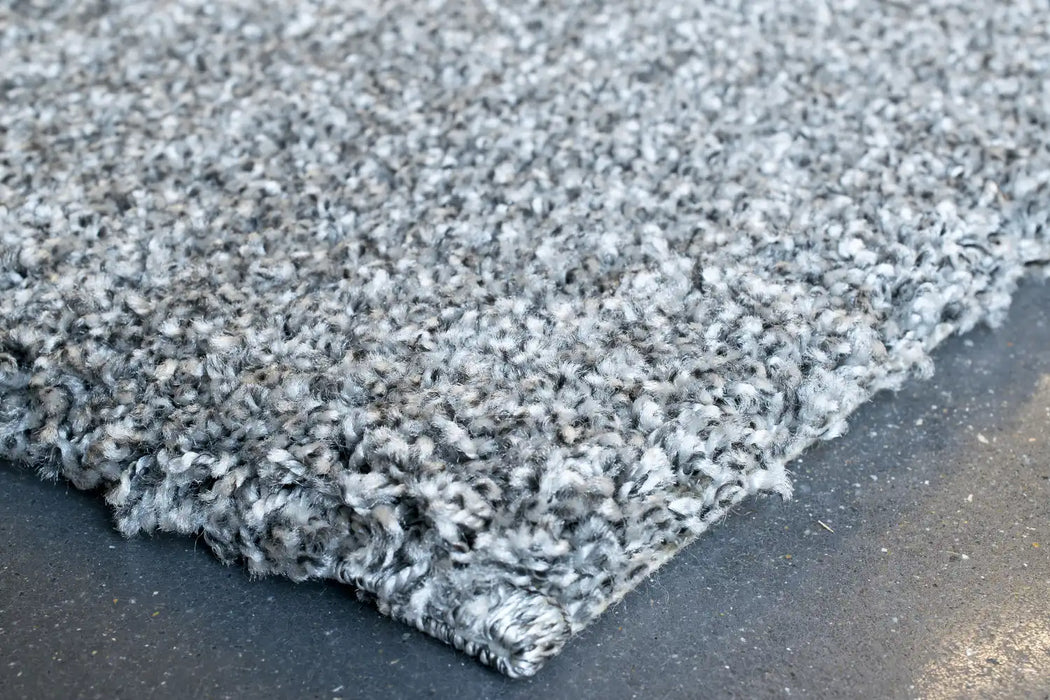 Mastercraft mehari 023 0001 4248 Grey, Ivory Living Room Shaggy Rug.