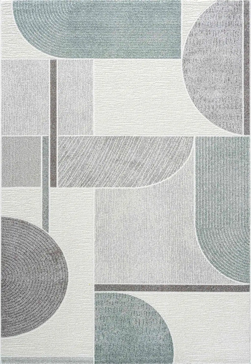 Mastercraft milano mastercraft 046 0002 6141 Green, Grey, Multicoloured Living Room  Rug.
