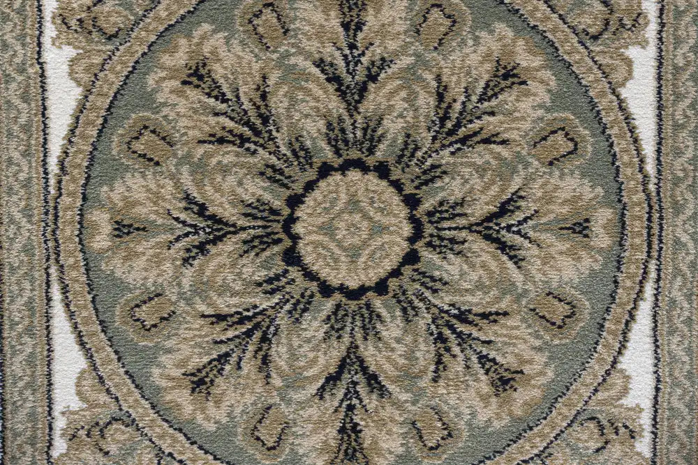 Mastercraft da vinci 057 0801 6444 Green, Ivory, Multicoloured Living Room  Rug.