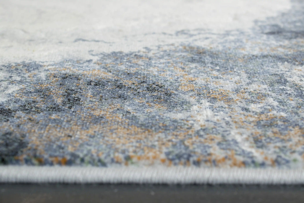 Mastercraft galleria 63618 8656 Blue, Multicoloured Living Room Moroccan Rug.