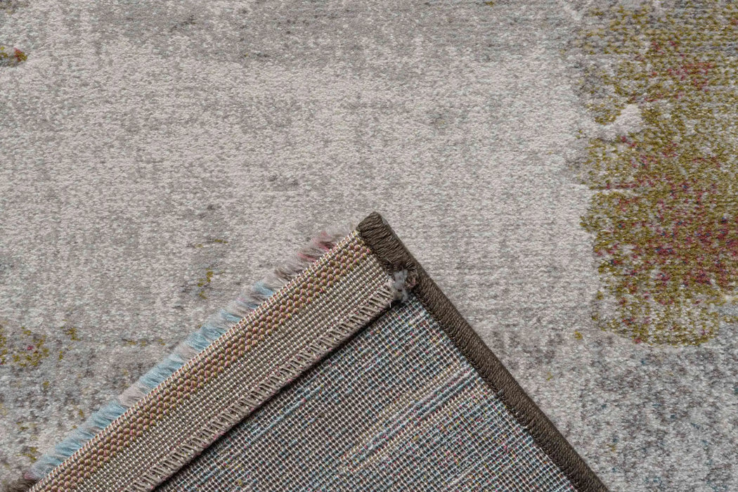 Mastercraft galleria 063 0723 9290 Grey, Ivory, Multicoloured Living Room Moroccan Rug.