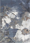 Mastercraft galleria 63807 2626 Blue, Multicoloured Living Room Moroccan Rug.