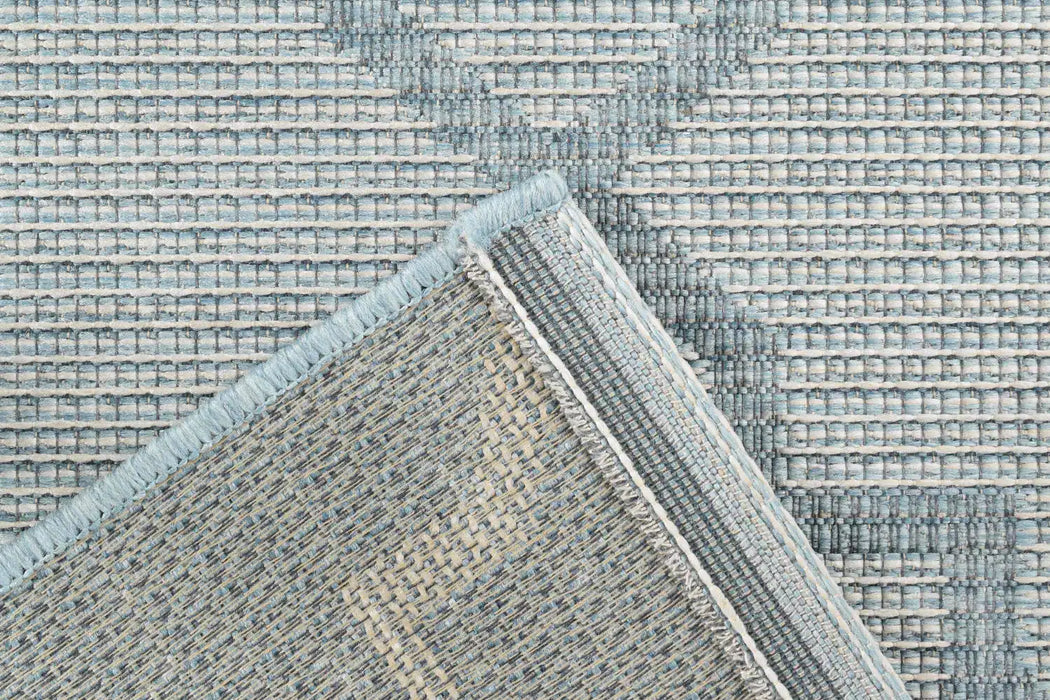 Mastercraft newquay 96003 5001 Blue Living Room Geometric Rug.