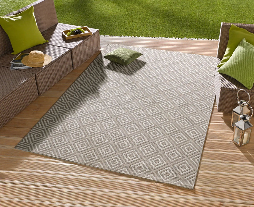 NorthRugs meadow karo grey Grey Living Room Striped Rug.