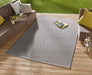 NorthRugs meadow coin black Black Living Room Striped Rug.