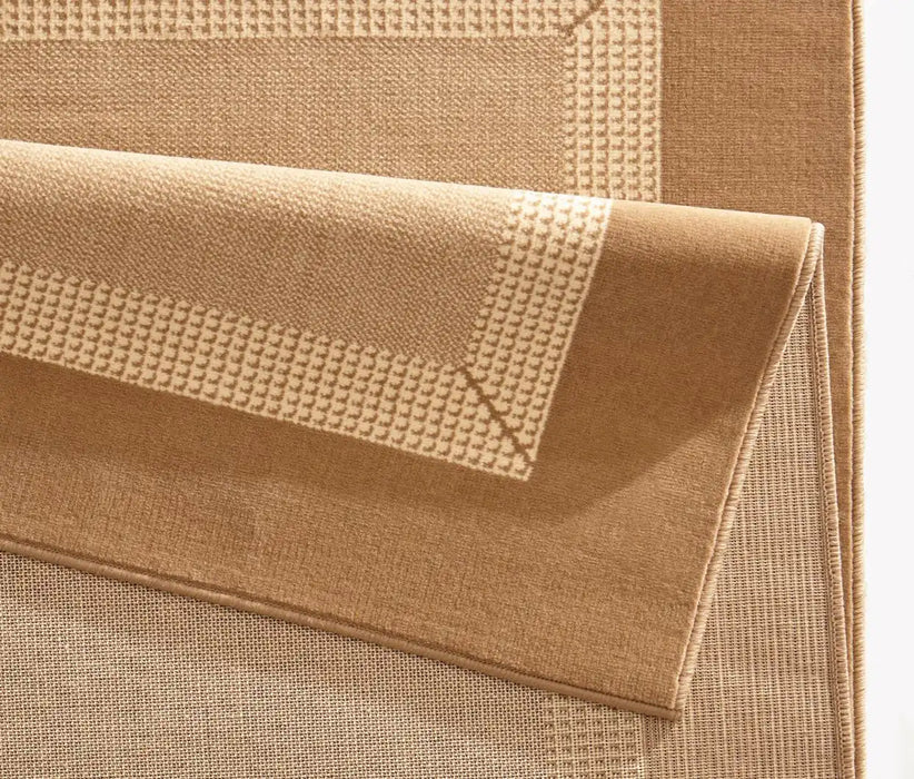 Hanse Home basic band beige cream Beige Living Room Geometric Rug.