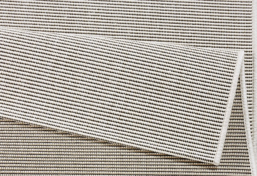 NorthRugs meadow match cream Cream Living Room Striped Rug.