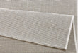 NorthRugs meadow match cream Cream Living Room Striped Rug.