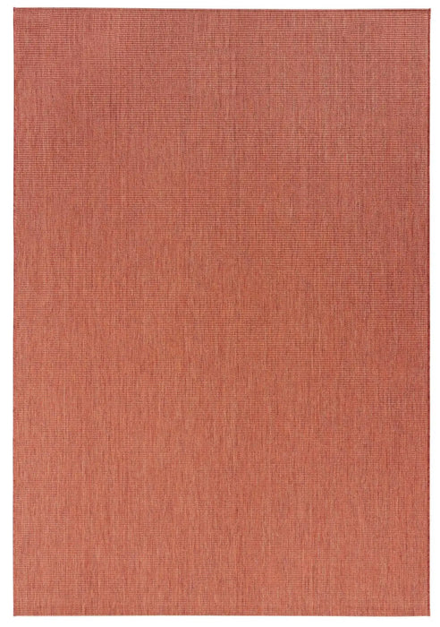 NorthRugs meadow match terracotta Orange, Red Living Room Striped Rug.