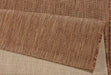 NorthRugs meadow match brown Brown Living Room Striped Rug.
