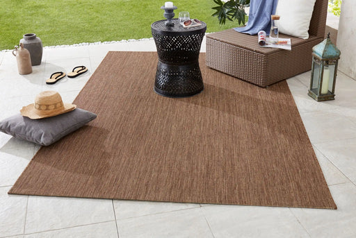 NorthRugs meadow match brown Brown Living Room Striped Rug.