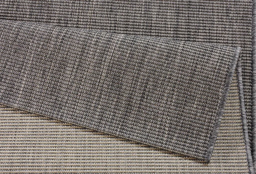 NorthRugs meadow match anthracite Grey Living Room Striped Rug.