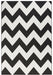 NorthRugs meadow unique black Black, Cream Living Room Striped Rug.