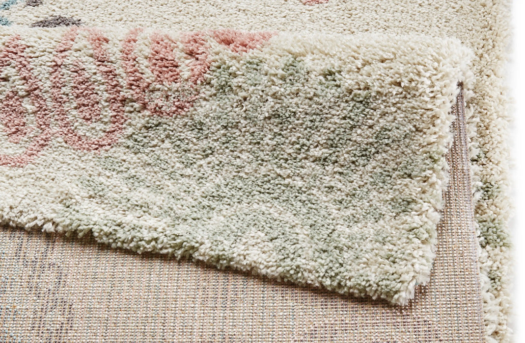 Mint Rugs allure globe cream Grey, Ivory, Multicoloured Living Room  Rug.
