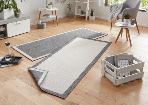 NorthRugs twin 103108 grey cream Grey, Cream Living Room  Rug.
