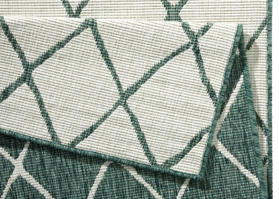NorthRugs twin 103117 green cream Green, Cream Living Room  Rug.
