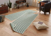 NorthRugs twin 103125 green cream Green, Cream Living Room  Rug.
