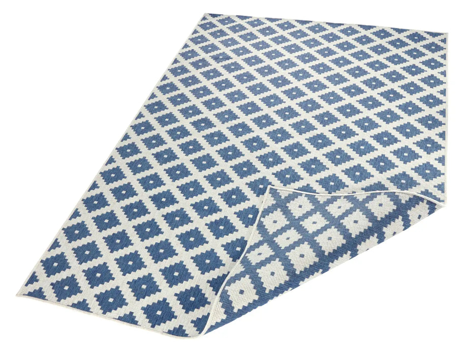 NorthRugs twin 103128 blue cream Blue, Cream Living Room  Rug.