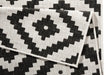 NorthRugs twin 103129 black cream Black, Cream Living Room  Rug.