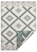 NorthRugs twin supreme malibu green cream Green, Cream Living Room Striped Rug.