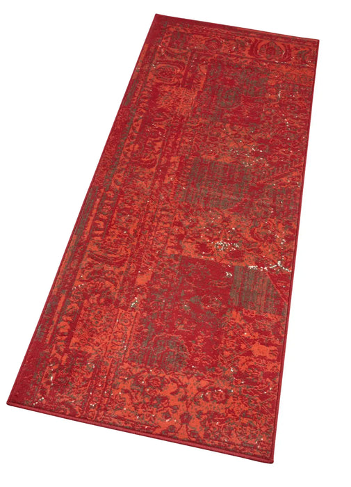 Hanse Home celebration plume red Red Living Room Geometric Rug.
