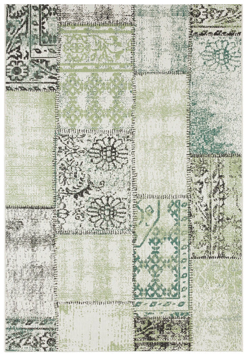 NorthRugs beach symi green Green, Ivory, Multicoloured Living Room  Rug.