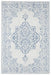 NorthRugs beach tilos cream blue Blue, Ivory Living Room  Rug.