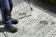NorthRugs twin supreme biri green cream Green, Cream Living Room Striped Rug.