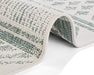 NorthRugs twin supreme biri green cream Green, Cream Living Room Striped Rug.