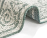 NorthRugs twin supreme cebu green cream Green, Cream Living Room Striped Rug.