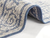 NorthRugs twin supreme cebu blue cream Blue, Cream Living Room Striped Rug.