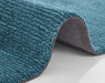 Mint Rugs cloud cloud petrol blue Blue Living Room Flat Weave Rug.